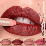 8 Colors Waterproof Lip Liner Pencil Long Lasting Sexy Dark Red Pink Matte Lipstick Pencil Natural Lipliner Pen Red Contour Tint