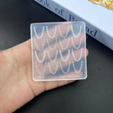 3D Silicone Nail Art Mold for DIY Manicure European Style Retro Lace Design Transparent Decorative Template