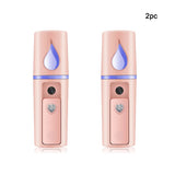 Nano Facial Steamer Mist Spray Eyelash Extensions Cleaning Pores Water SPA Moisturizing Hydrating Face Sprayer USB Rechargeable