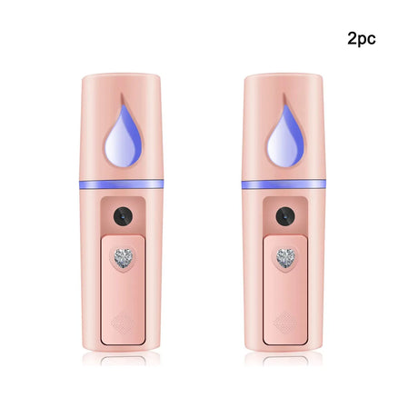 Nano Facial Steamer Mist Spray Eyelash Extensions Cleaning Pores Water SPA Moisturizing Hydrating Face Sprayer USB Rechargeable
