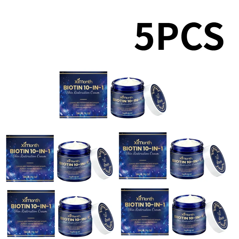 10‑in‑1 Biotin Anti‑Aging Facial Restoration Cream, Deep Smoothing Moisturizer, Nourish Repair Rough Dull Skin for Face Neck
