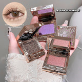 Gemstone Shining Single-color Eyeshadow Diamond Glitter Pearlescent Highlighter Powder Makeup Lasting Shiny Eye Shadow Palette
