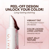 O.TWO.O Peel-Off Lip Stain Lipstick 48H Color-Lock Highly Pigmented Waterproof Non-stick Cup Lip Care Peel-Off Lip Tint Makeup