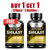 Shilajit Pure Himalayan 15000 Mg Pill, with Fulvic Acid, Support Immune System, Bone Health, Metabolism, Men & Women, Non-GMO