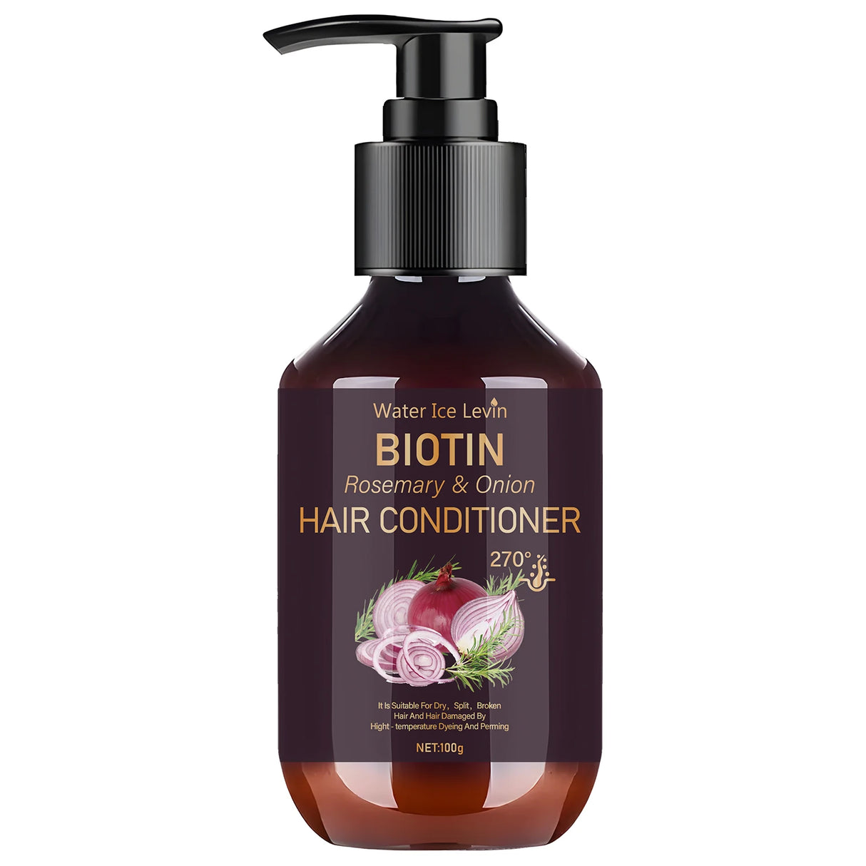 Biotin & Onion Hair Conditioner 100g, for Dry & Damaged Hair Repair, with Rosemary & Collagen, Deep Nourishing, Fast Shipping