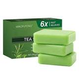 Natural Tea Tree Oil Cleansing Bar Face Body Soap for Acne Relief Moisturizing Skin Care Plant-Based Bath Soap 100g