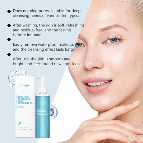 Makeup Remover Oil Purifying Pores Gentle Soothing for Face Eyes Lips Non-Tightening Refreshing Moisturizing Facial Cleanser Oil