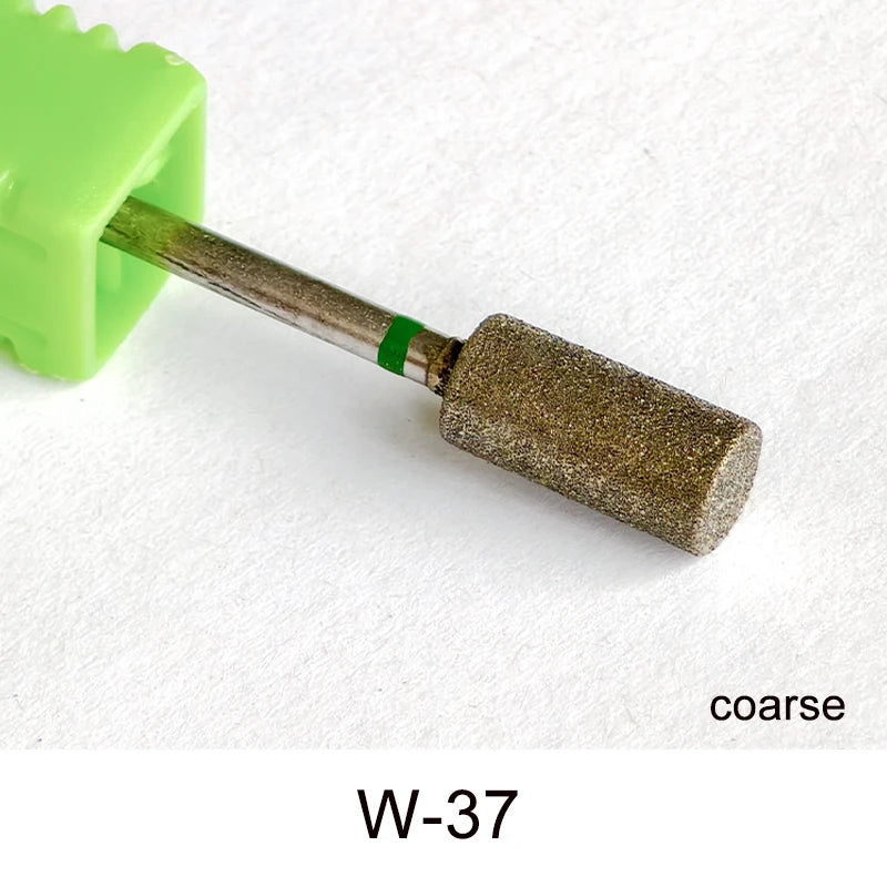Diamond Ceramic Nail Drill Bits Milling Cutter For Manicure Left Right Rotary Cuticle Files Buffer DIY Nails Accessories Tools