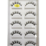 Natural 3D Mink False Eyelashes, Soft Wispy, Fluffy Eye Faux Lashes, Make Up Eyelash, Beauty Cat Cilios, 5 Pairs, 15 Styles