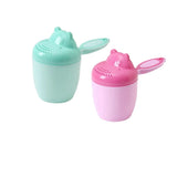1PC Baby Cartoon Bear Bathing Cup Newborn Kid Shower Shampoo Cup Bailer Baby Kids Shower Water Spoon Bath Wash Cups for 3 Colors