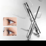 Metal Iron Lashes Mascara Waterproof Silk Fiber Mascara Black Long Curling Eyelash Extensions Non-clumping Eyes Makeup Cosmetics