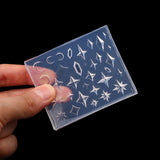 1pc Silicone Nail Art Molds Rhombus Diamond Pentagram Design Carving Template Nail Accessories For Women DIY Manicure Supplies