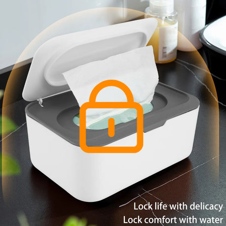 Wipes Dispenser Dustproof Tissues Wipes Case with Lids Multifunctional Baby Wipe Holder Large Capacity Sealing Container Case