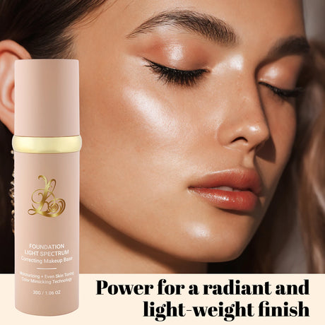 3-in-1 Smart Foundation 30g - Sunscreen, Concealer & Color Match, Light Spectrum Tech for Even Tone & UV Protection.