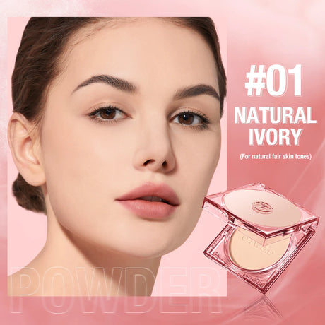 Wholesale O.TWO.O Face Powder 24 Hours Oil-control  Waterproof Matte Face Makeup Cosmetic Setting Compact Powder