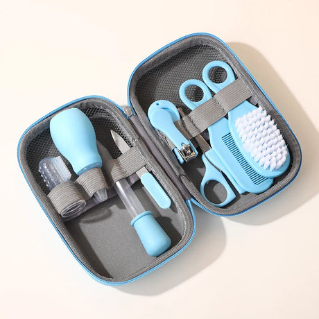 4/8/13pcs Newborn Daily Nail Care Kit Nail Clipper Tool Health Kit Thermometer Comb Care Kit