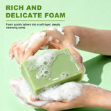 Aloe Vera Essential Oil Soap Deep Cleansing Oil Control Refresh Soothe Redness Face Body Shower Soap Bar Skin Care