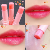 Colorless Vitality Color Lip Balm Change Lipstick Peach Girl Moisturizing Long Lasting Lip Gloss Makeup Care Repair Lip Mask