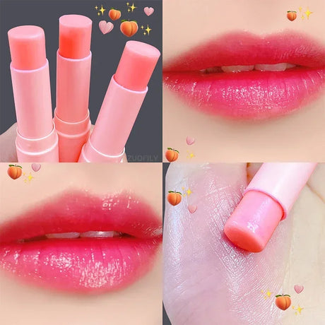 Colorless Vitality Color Lip Balm Change Lipstick Peach Girl Moisturizing Long Lasting Lip Gloss Makeup Care Repair Lip Mask