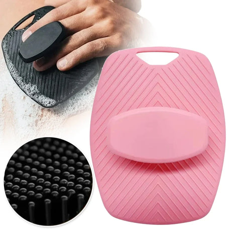 New Soft Silicone Exfoliating Brush Rub Back Brush Body Cleansing Scrubber Brush Shower Gentle Massage Bath Brush Bath Supplies