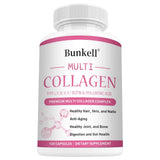 Multi Collagen Complex Capsules - with Hyaluronic Acid, Biotin - Protect Bones and Joints,Promotes Skin Health