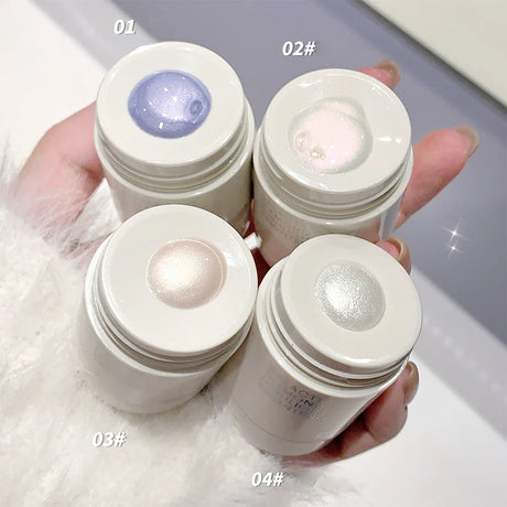 Pearlescent Diamond Liquid Highlighter Contour High Gloss Finish Luminizer Makeup Gel Face Body Brighten Glitter Natural Contour