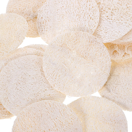 18Pcs Natural Loofah Sponge Exfoliating Face Scrubber Body Wash Pads Bath Brush Sponges Facial Cleanser Skincare Tools Body