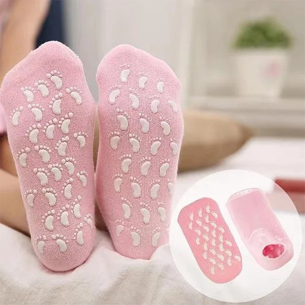 Silicone Moisturizing Mask Socks Reusable Exfoliating Anti Crack Protective Dry Dead Skin Remover Tools  Foot Care