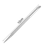 Nail Circle Beveled Head Stainless Steel Cuticle Pusher Nail Art Sanding Tablet Manicure Sticks Tool for Salon Nails Accessories