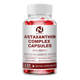 Astaxanthin Complex Capsules 12mg for Brain, Heart, Joint Bone, Eye, Skin, Immune System Health