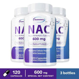 NAC Capsules 600mg - Support Skin Health, Antioxidant, Detox, Enhance Immunity - Non-GMO