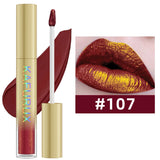 14 Colors Bold Intense Glitter Metallic Lip Gloss Pearlescent Lip Tint,Long Lasting Liquid Lipstick Makeup Gifts for Women Red