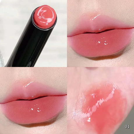 Mirror Jelly Lipstick Lasting Moisturising 6 Colors Water-light Lip Gloss Waterproof Pink Lip Tint Korean Makeup Women Cosmetics