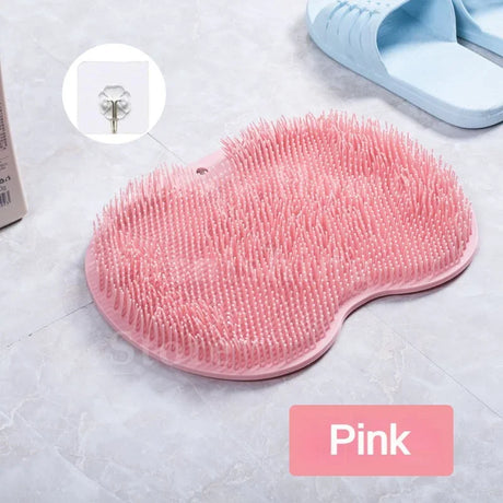 Silicone Foot Scrubber Exfoliating Bath Sponge Dead Skin Removal Bathroom Spa Accessories Foot Back Rubbing Non-slip Bath Mat