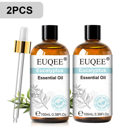 EUQEE 3.38FI.Oz. Aromatherapy Essential Oil For Reed Diffuser Humidifier-100ml Vanilla Lavender Cinnamon Lemon Essential Oils