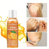 Gentle Peel-off Body Oil, Orange Exfoliating Gel Lotion, Tearable Mask For Dead Skin, Leaves Skin Smooth, Fun Skincare Ritual