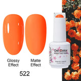 Clou Beaute Gel Nail Polish Neon Brown Royal Blue Red Green Pastal Nude Nail Art Varnishes Gel Lacquer Top Coat UV Gel Nail