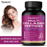 Multi Collagen Capsules, Type I/II/III/V/X Hydrolyzed Collagen Peptides, Support Skin Hair Nail, Joint & Gut Digestion Health