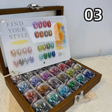 High-End Nail Art Set, 24 Colors Moonlight Mirror Powder Kit, Ultra-Fine Glitter, Japanese Style, Perfect for All Occasions