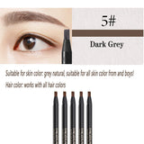 5PCS Haozhuang Eyebrow Pencil Brown Wholesale Cosmetic Pencil Product Natural Waterproof Long-Lasting Tattoo Brush Makeup Beauty