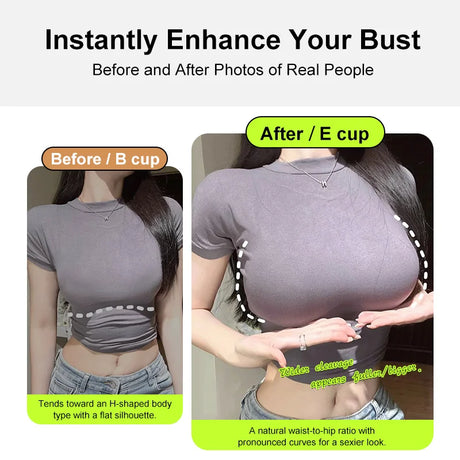 LERVANLA Artificial Silicone Breasts Forms Pads Fake Boobs Chest Women's Silicone Underwear Eexy Breast Padded Bra Becomes Big