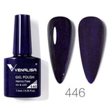 VIP5 Venalisa Nail Gel Polish Jelly Color HEMA/TPO FREE Nude Pink Semi Permanent Soak Off UVLED Gel Polish Sparkle Gel Varnish