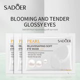 5/10 Pairs SADOER Pearl Eye Mask Anti Dark Circles Removal Eyes Bags Whitening Moisturizing Firming Patches Skin Care
