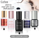 Gollee 0.5s Fast Dry Lash Adhesive Long Lasting 6-8 Weeks Eyelashes Glue for Eyelash Extensions No Irritation Glue Makeup Tools