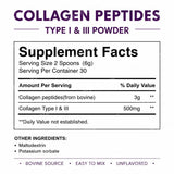 BushAid Collagen Peptide Powder, Bovine Type I & Type II Collagen, Granulated Hydrolysate, Easy To Mix, 200g 30 Servings