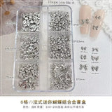 Conch Shell Coconut Tree Mermaid Tail Star Butterfly Heart Rhinestone Bowknot Christmas Snowflake Nail Art Accessory Decorations