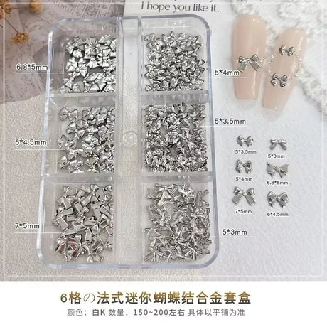 Conch Shell Coconut Tree Mermaid Tail Star Butterfly Heart Rhinestone Bowknot Christmas Snowflake Nail Art Accessory Decorations