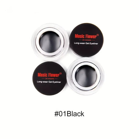 Rich Color Rendering Eyeliner Cream,Smudge Proof Waterproof Easy