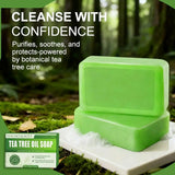 1/2/3pcs Tea Tree Soap,Relief Soap Bar, Moisturizing Exfoliate Relieve Cleansing Soap, Natural Bath Soap for Body and Face