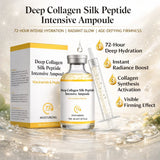 Deep Collagen Silk Peptide Intensive Ampoule Face-Lift Serum with Peptides & Deep Collagen Plumping, Smooth, Korean Skincare